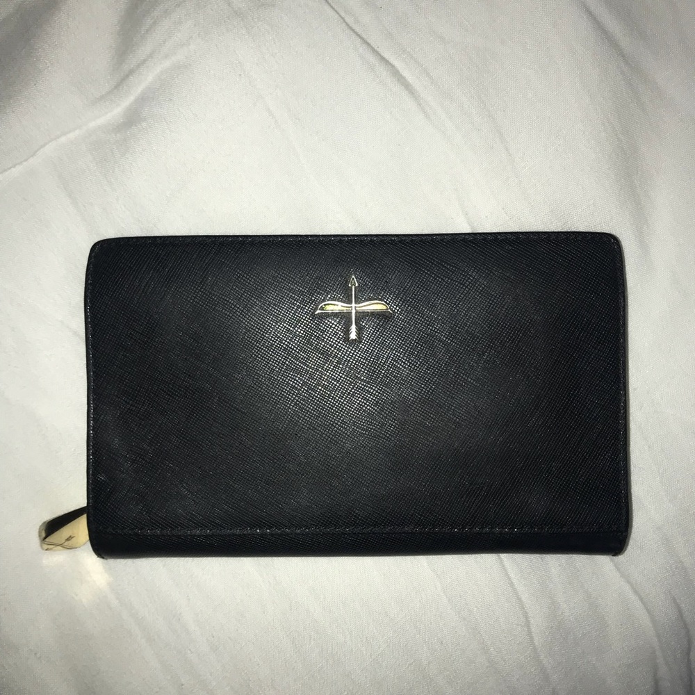 Black leather wallet